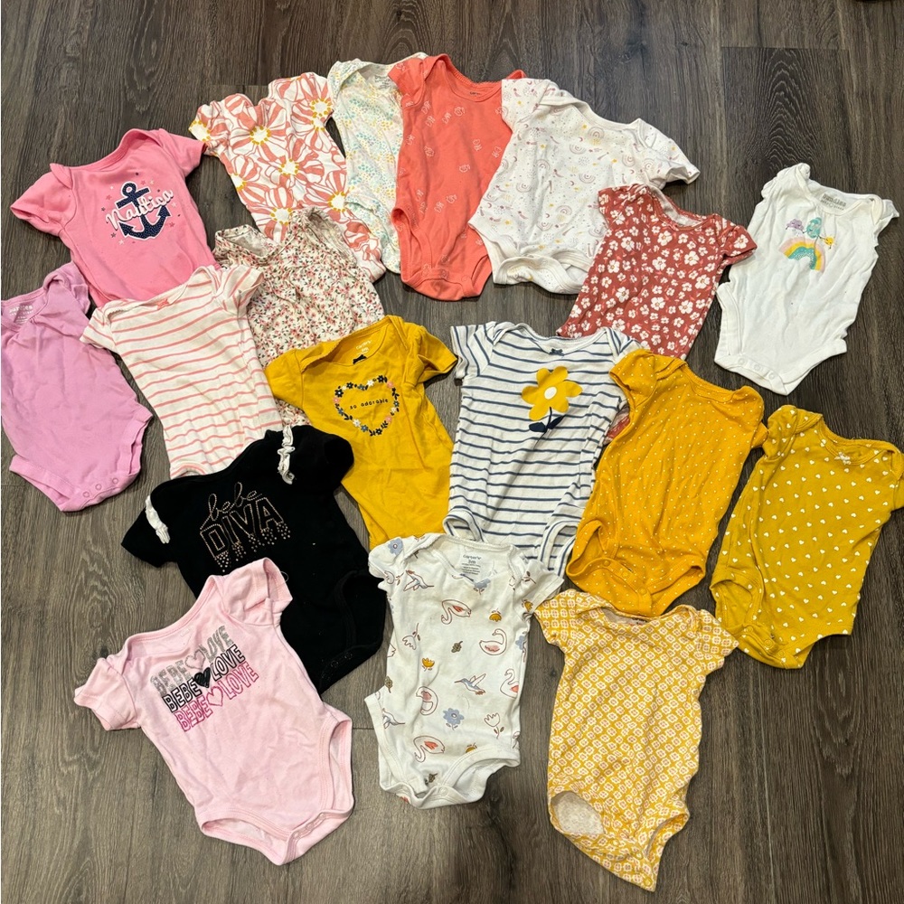 Baby girl onesie bundle